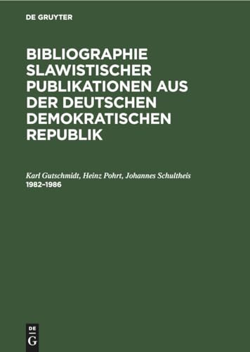 Beispielbild fr 1982?1986: Dem X. Internationalen Slawistenkongre gewidmet (German Edition) zum Verkauf von Lucky's Textbooks