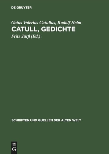 Imagen de archivo de Catull, Gedichte -Language: german a la venta por GreatBookPrices