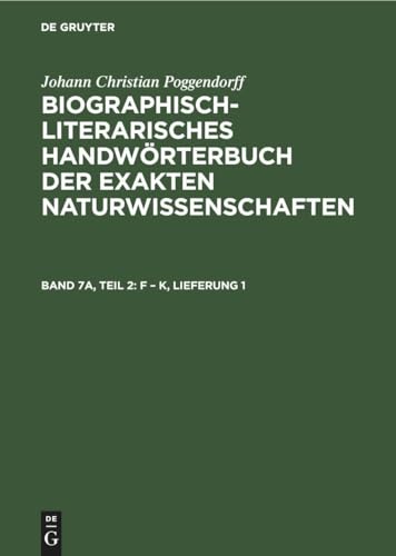 Imagen de archivo de F - K, Lieferung 1 -Language: german a la venta por GreatBookPrices