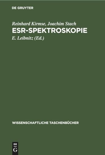 Stock image for ESR-Spektroskopie -Language: german for sale by GreatBookPrices
