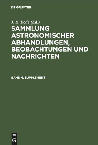 9783112625194: Sammlung astronomischer Abhandlungen, Beobachtungen und Nachrichten