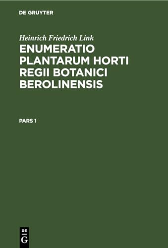 9783112630730: Enumeratio Plantarum Horti Regii Botanici Berolinensis