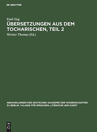 Stock image for bersetzungen aus dem Tocharischen, Teil 2 -Language: german for sale by GreatBookPrices
