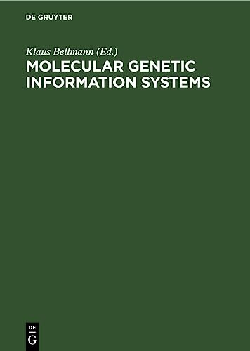 Stock image for Molecular Genetic Information Systems -Language: german for sale by GreatBookPrices