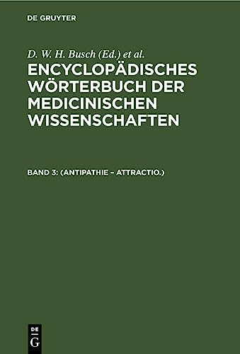 9783112660430: (Antipathie – Attractio.) (German Edition)