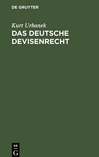 Stock image for Das deutsche Devisenrecht -Language: german for sale by GreatBookPrices