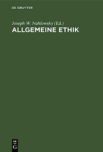 Stock image for Allgemeine Ethik -Language: german for sale by GreatBookPrices