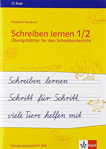 9783120023876: Schreiben lernen 1/2 bungsbltter fr den Schreibunterricht. Schulausgangsschrift 1968