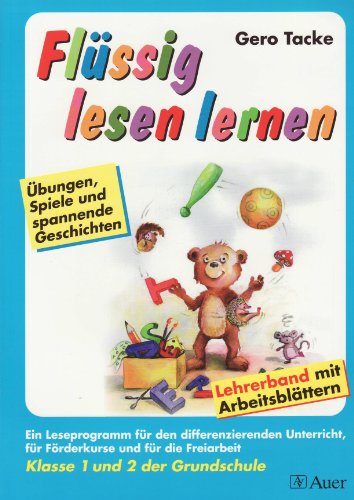 Beispielbild fr Flssig lesen lernen. Klasse 1 und 2 der Grundschule. Lehrerband mit Arbeitsblttern: bungen, Spiele und spannende Geschichten. Ein Leseprogramm fr . Frderkurse und fr Freiarbeit. Perforiert zum Verkauf von medimops