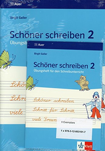 9783120031017: Schner schreiben Schritt fr Schritt, viele Freunde helfen mit. inkl. bungsheft, 2. Jahrgangsstufe - Lateinische Ausgangsschrift: bungsbltter fr den Schreibunterricht