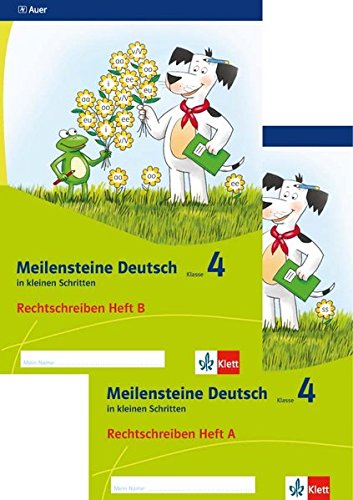 Meilensteine Deutsch in kleinen Schritten. Paket (Heft 1+2). Klasse 4. Rechtschreiben - Ausgabe ab 2017