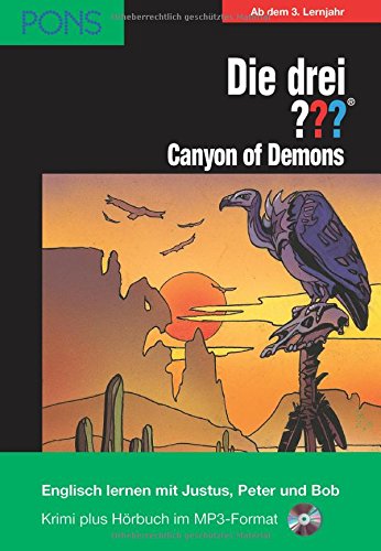 9783120100461: PONS Die drei ??? Fragezeichen, The Canyon of Demons: Englisch lernen mit Justus, Peter und Bob