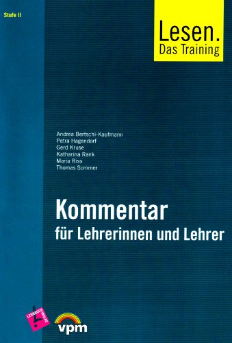 9783120112082: Lesen - das Training 2. Lehrerband inkl. Audio-CD. Klasse 7 - 9