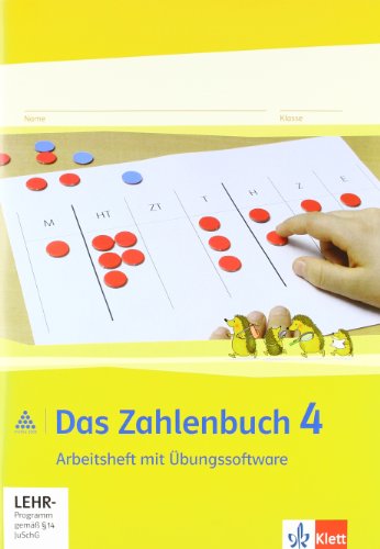 9783122016418: Das Zahlenbuch. 4.Schuljahr. Arbeitsheft mit CD-ROM. Neubearbeitung