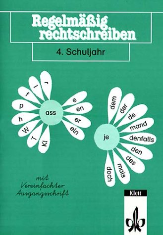 9783122121860: Regelmig rechtschreiben. 4. Schuljahr. Mit vereinfachter Ausgangsschrift. Arbeitsheft: Der Grundwortschatz in Kurzbungen