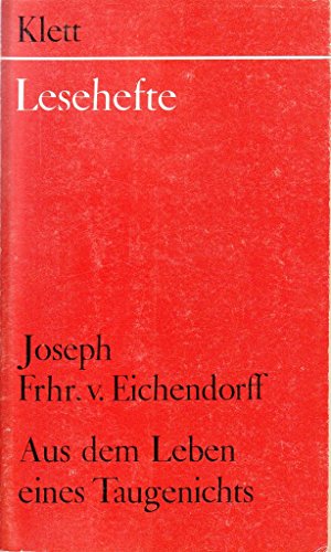 9783122603908: Aus dem Leben eines Taugenichts (Lesehefte)