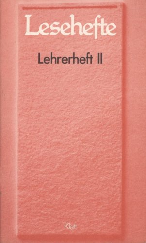 9783122681807: Lehrerheft II. Serie II. Klett-Nr. 26818 (Lesehefte fr den Literaturunterricht) - Gbel Klaus / Mrchen Helmut / Eckhardt Juliane und Wolfgang Schemme /