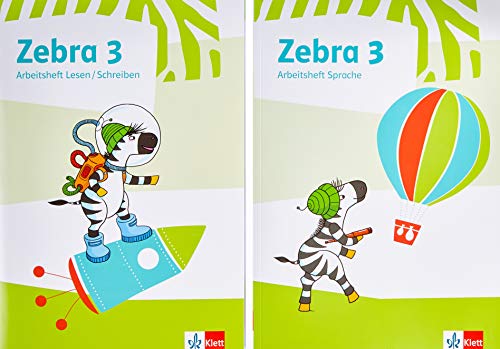 Beispielbild fr Zebra 3: Paket: Arbeitsheft Lesen/Schreiben und Arbeitsheft Sprache Klasse 3 (Zebra. Ausgabe ab 2018) zum Verkauf von medimops