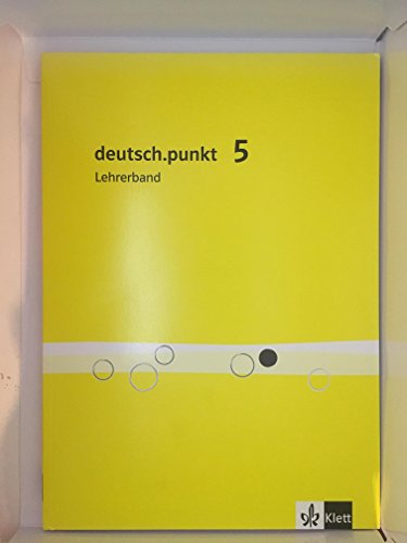 Imagen de archivo de deutsch.punkt. Sprach-, Lese- und Selbstlernbuch / Lehrerband 9. Schuljahr: Ausgabe fr Realschule / verwandte Schulformen a la venta por medimops