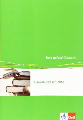 9783123202223: Literaturgeschichte. 8 - 12./13. Schuljahr