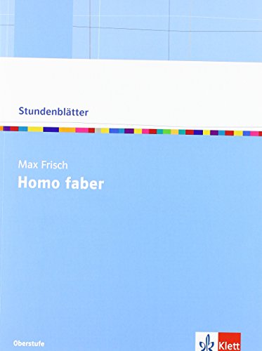 Beispielbild fr Stundenbltter Max Frisch "Homo Faber": Kopiervorlagen zum Verkauf von medimops