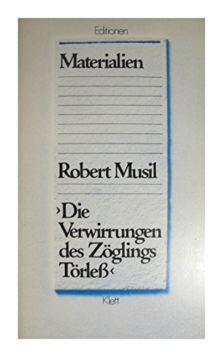 Beispielbild fr Materialien zu Robert Musil. Verwirrungen des Zglings Trle. zum Verkauf von Antiquariat Eule