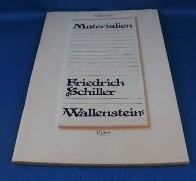 Beispielbild fr Materialien - Friedrich Schiller - Wallenstein zum Verkauf von Versandantiquariat Felix Mcke