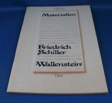 9783123556005: Materialien - Friedrich Schiller - Wallenstein - Ulrich Lindken, Hans