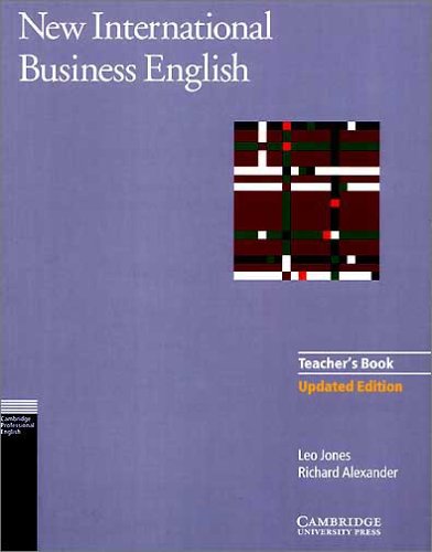 Imagen de archivo de New International Business English, Teacher's Book: Communication Skills in English for business purposes a la venta por medimops