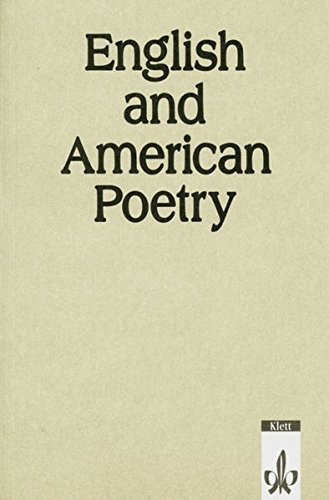 Beispielbild fr English and American Poetry, Book zum Verkauf von medimops