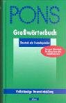 PONS Großwörterbuch Deutsch als Fremdsprache, m. CD-ROM - In, German