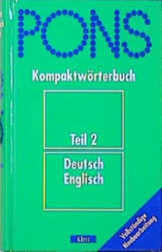 9783125171060: PONS Kompaktwrterbuch, Deutsch-Englisch