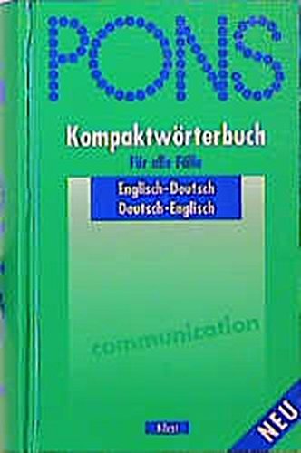 Imagen de archivo de Pons Kompaktworterbuch English-German/German-English a la venta por Hippo Books