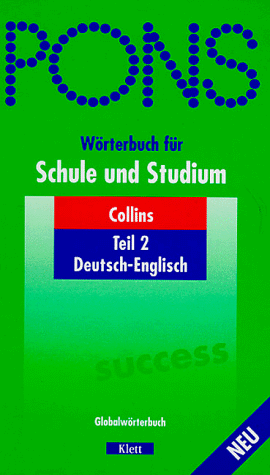 9783125171350: PONS Wrterbuch fr Schule und Studium, Collins Deutsch-Englisch