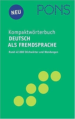 Pons Kompaktworterbuch Deutsch Als Fremdsprache.