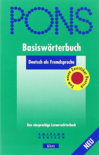 Beispielbild fr Pons Basisworterbuch, Deutsch Als Fremdsprache, Neue Rechtschreibung zum Verkauf von WorldofBooks