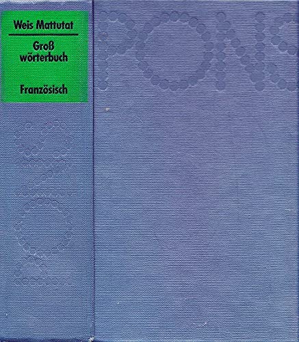 Pons Französisch-Deutsch. Großwörterbuch