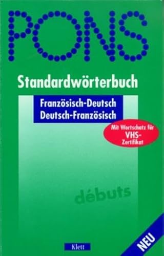 Beispielbild fr PONS Standardwrterbuch, Franzsisch zum Verkauf von medimops