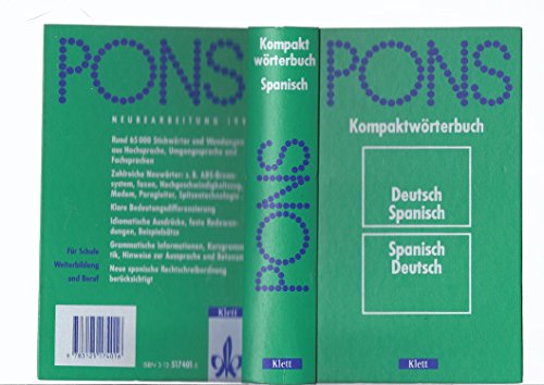 9783125174016: PONS Kompaktwrterbuch Spanisch. Deutsch-Spanisch /Spanisch-Deutsch