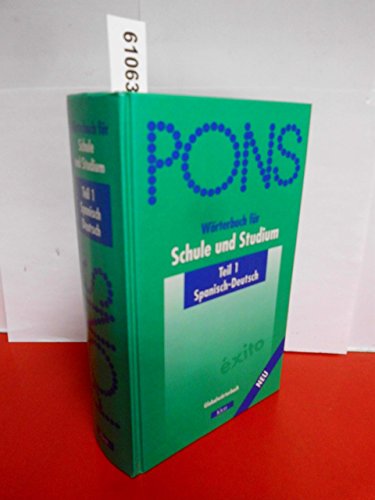Beispielbild fr PONS Wrterbuch fr Schule und Studium, Spanisch-Deutsch zum Verkauf von medimops