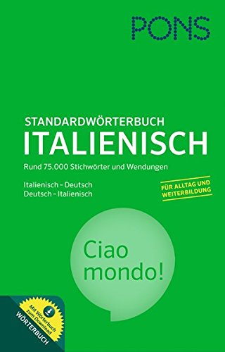 9783125175792 Pons Standardwörterbuch Italienisch Italienisch