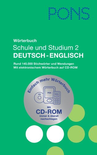9783125175884: Pons Reference: Pons Worterbuch Deutsch-English MIT CD-Rom