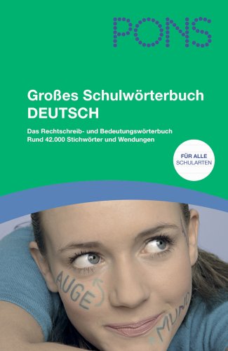 9783125175907: Pons Grosses Schulwrterbuch Deutsch