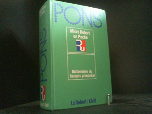 9783125177000: PONS Micro Robert en Poche. Dictionnaire du franais primordial