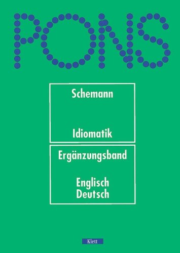 Beispielbild fr PONS Wrterbuch, Deutsche Idiomatik Die deutschen Redewendungen im Kontext Pons Schemann, Hans zum Verkauf von BUCHSERVICE / ANTIQUARIAT Lars Lutzer