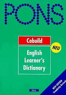 Beispielbild fr PONS Wrterbuch, Cobuild English Learner's Dictionary zum Verkauf von medimops