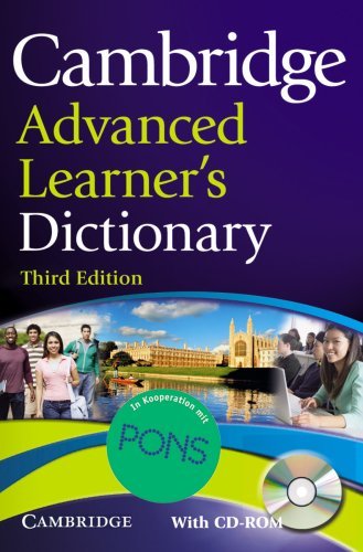 Beispielbild fr Pons Cambridge Advanced Learner's Dictionary mit CD-ROM (Gebundene Ausgabe) von Cambridge University Press Vollstndige Neubearbeitung 2003 des Cambridge International Dictionary of English. Enthlt ber 100.000 Stichwrter und Wendungen. Mit farbigen Stichwrtern, 200 farbigen Infoboxen und 16 Farbtafeln. Bercksichtigung nationaler Sprachvarianten. CD-ROMSoundbritische und amerikanische Sprachausgabe fr jedesStichwort. QUICKfindautomatisches Nachschlagen im Internet. Volltextsuche, Suche nach Wortarten, kombinierte Suche, Hyperlinks. SMART Thesaurus gibt sinnverwandte Wrter per Mausklick. Hilfsfunktion SUPERwrite untersttzt bei der Texterstellung. Auch als Netzwerkversion erhltlich. Fortgeschrittene Lerner ab der gymnasialen Oberstufe. Format 16 x 23 cm. Ca. 1.600 Seiten. ber das Produkt A brand new edition of the Cambridge Advanced Learner's Dictionary and CD-ROM, that is now more user-friendly than ever. zum Verkauf von BUCHSERVICE / ANTIQUARIAT Lars Lutzer