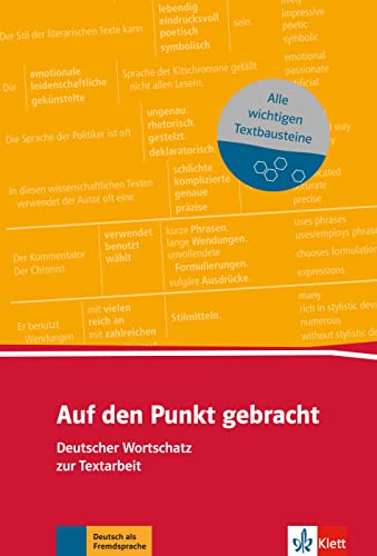 Beispielbild fr Auf den Punkt gebracht (B1+): Deutscher Wortschatz zur Textarbeit zum Verkauf von medimops