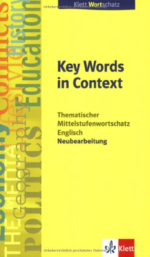 9783125197015: Key Words in Context - Neubearbeitung: Thematischer Mittelstufenwortschatz