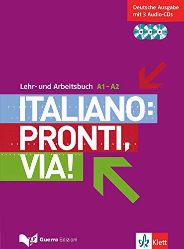 9783125256101: Italiano: Pronti, via!. Lehr- und Arbeitsbuch mit 3 Audio-CD's. A1-A2